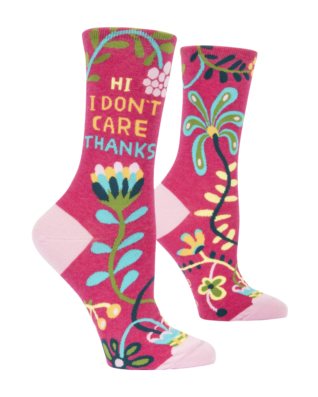 Ladies Crew Socks - I Don't Care