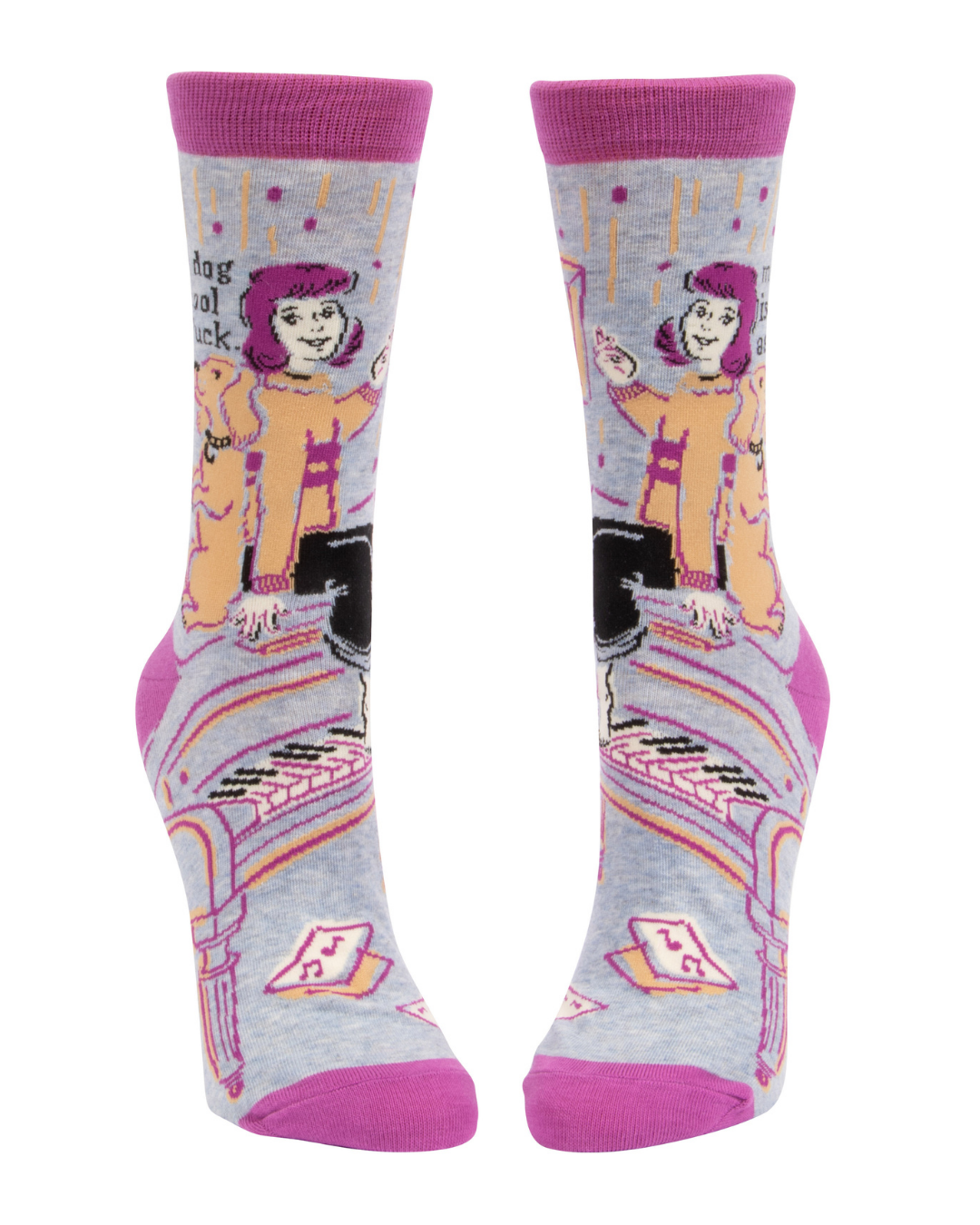 Ladies Crew Socks - My Dog is Cool as F*ck