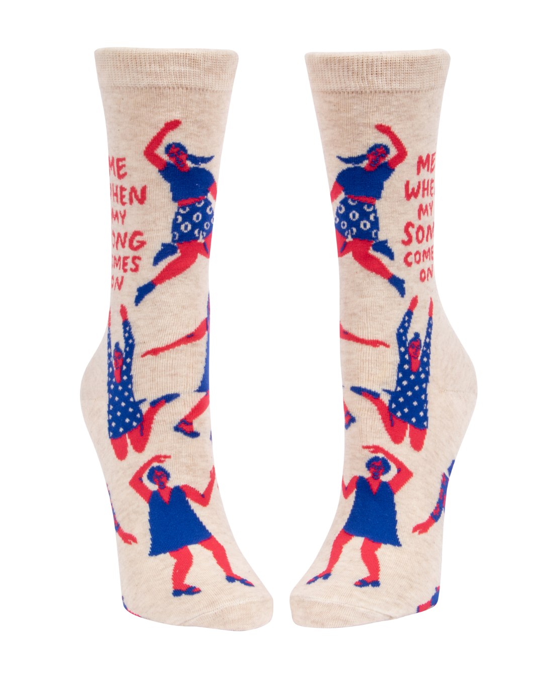 Ladies Crew Socks - When My Song Comes On
