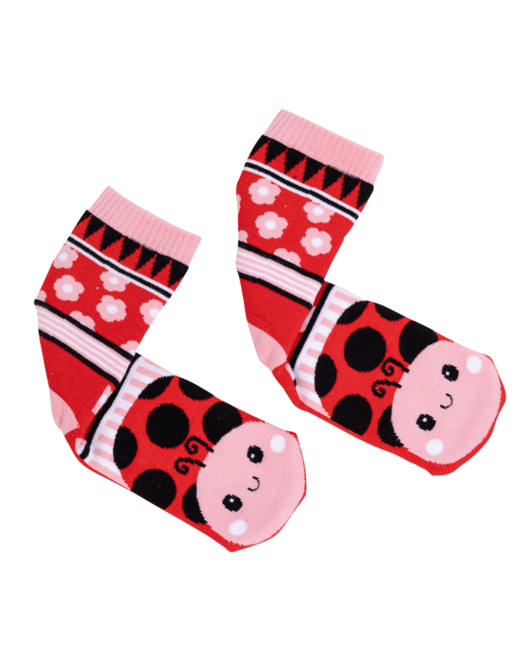 Lolly Kicks Ladybug Socks