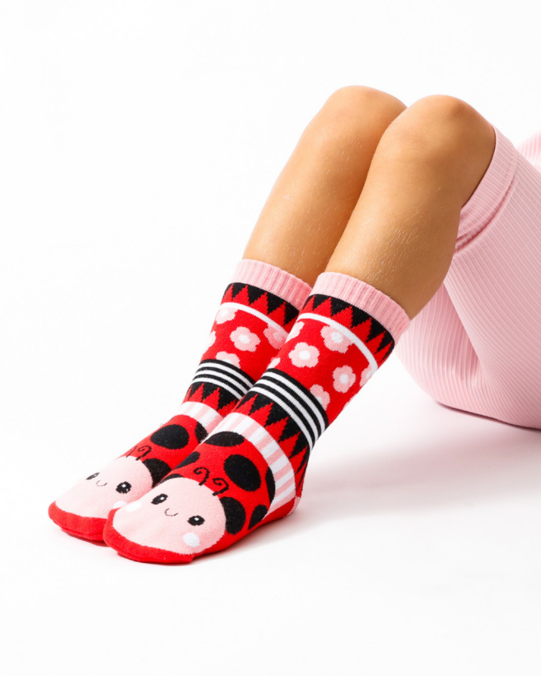 Lolly Kicks Ladybug Socks