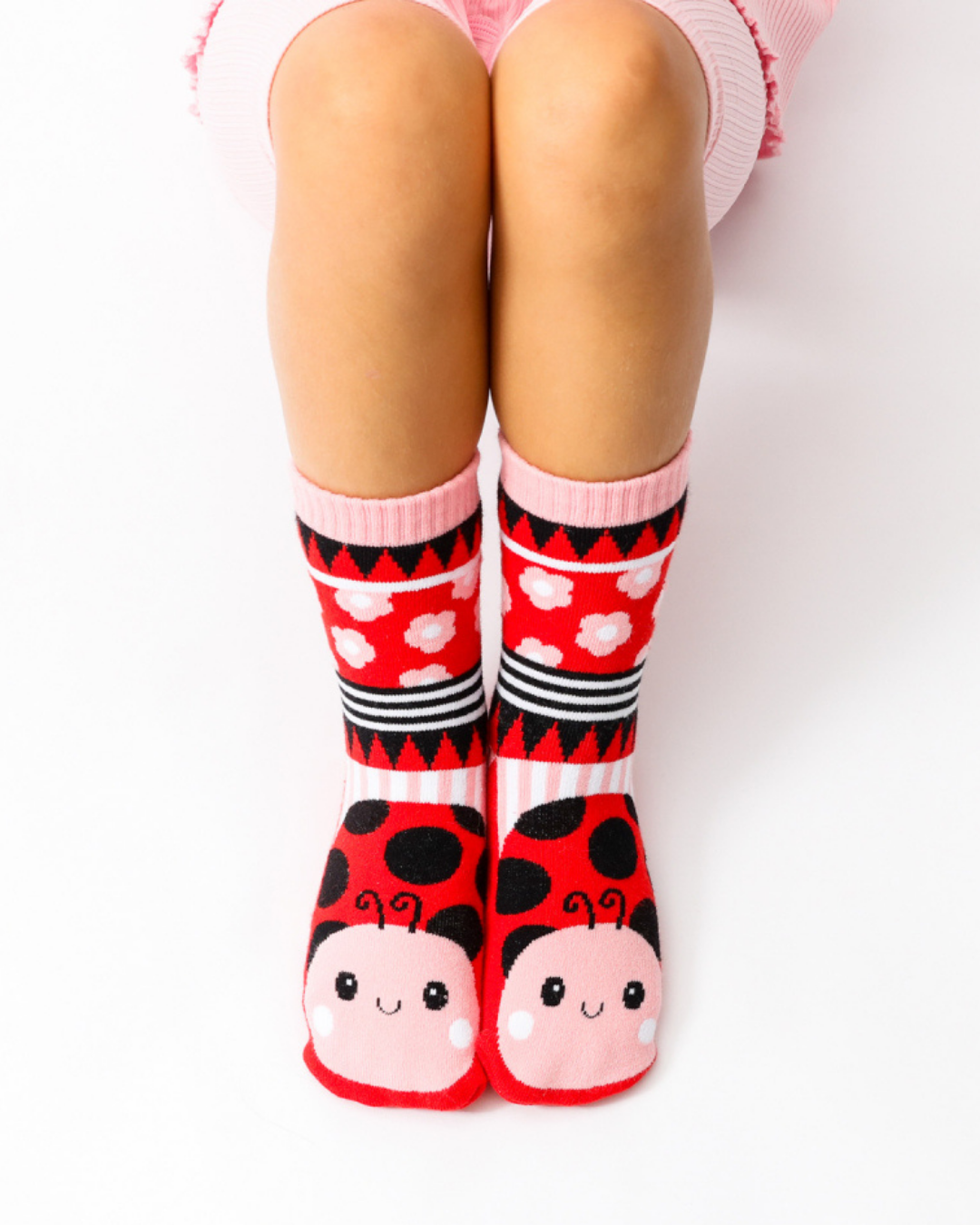 Lolly Kicks Ladybug Socks