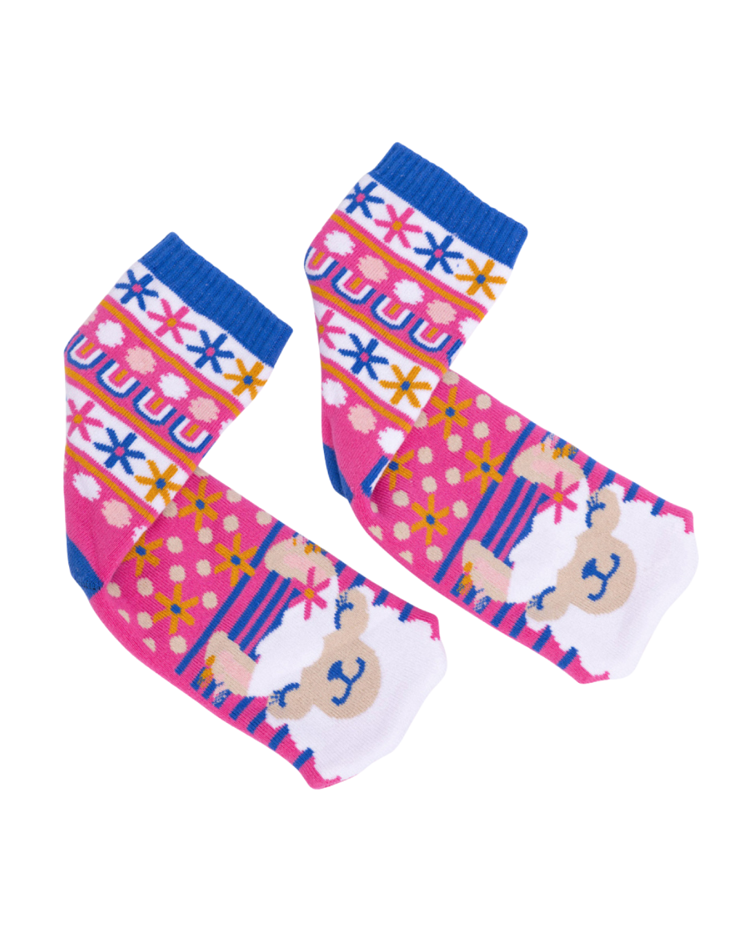 Lolly Kicks Llama Socks