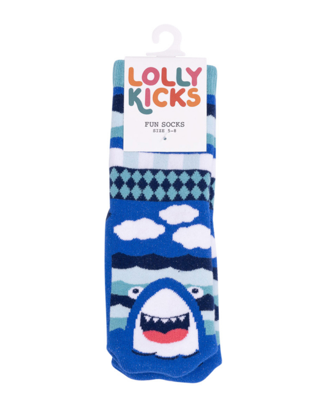 Lolly Kicks Shark Socks