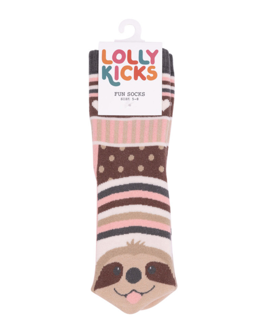 Lolly Kicks Sloth Socks