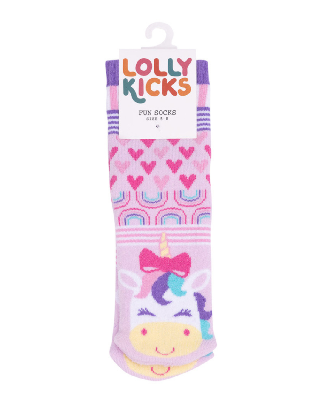 Lolly Kicks Unicorn Socks