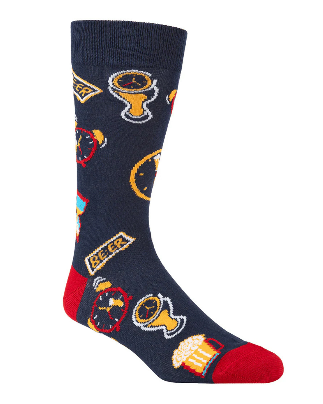 Mens Beer O'Clock Bamboo Sock