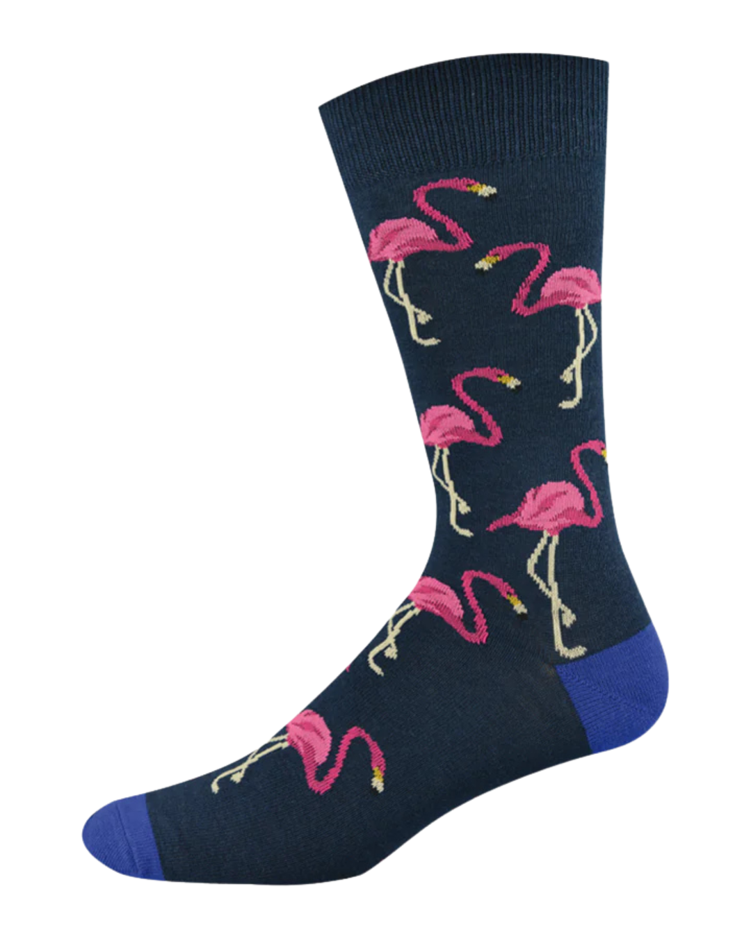 Mens Big Flamingo Bamboo Sock