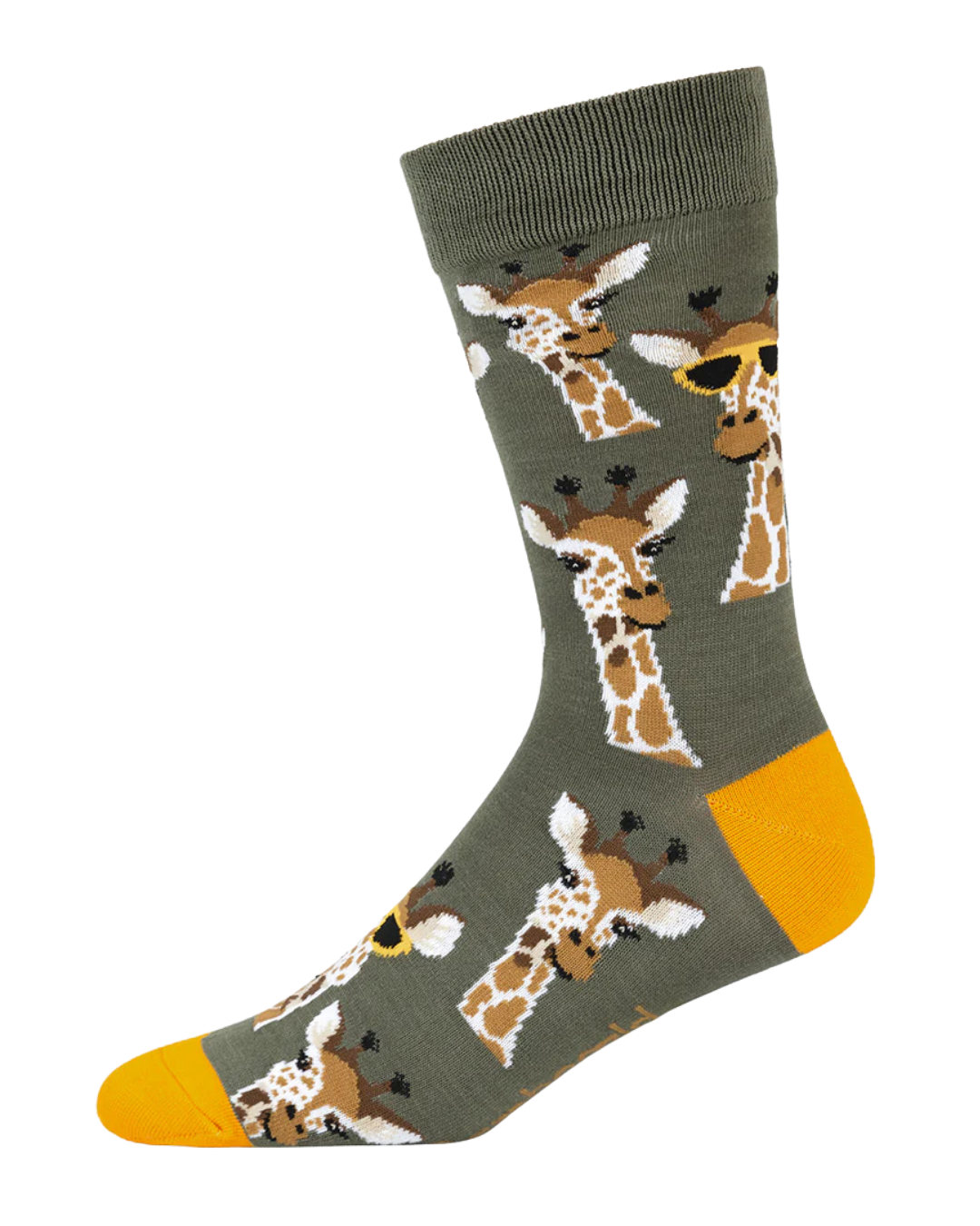 Mens Cool Giraffe Bamboo Sock