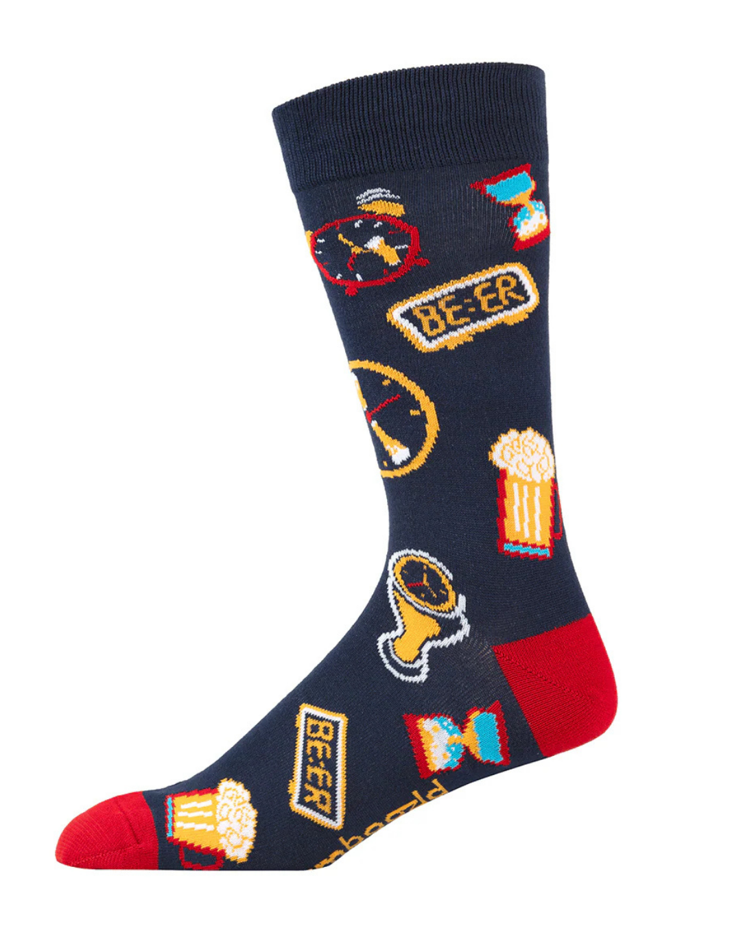Mens Beer O'Clock Bamboo Sock