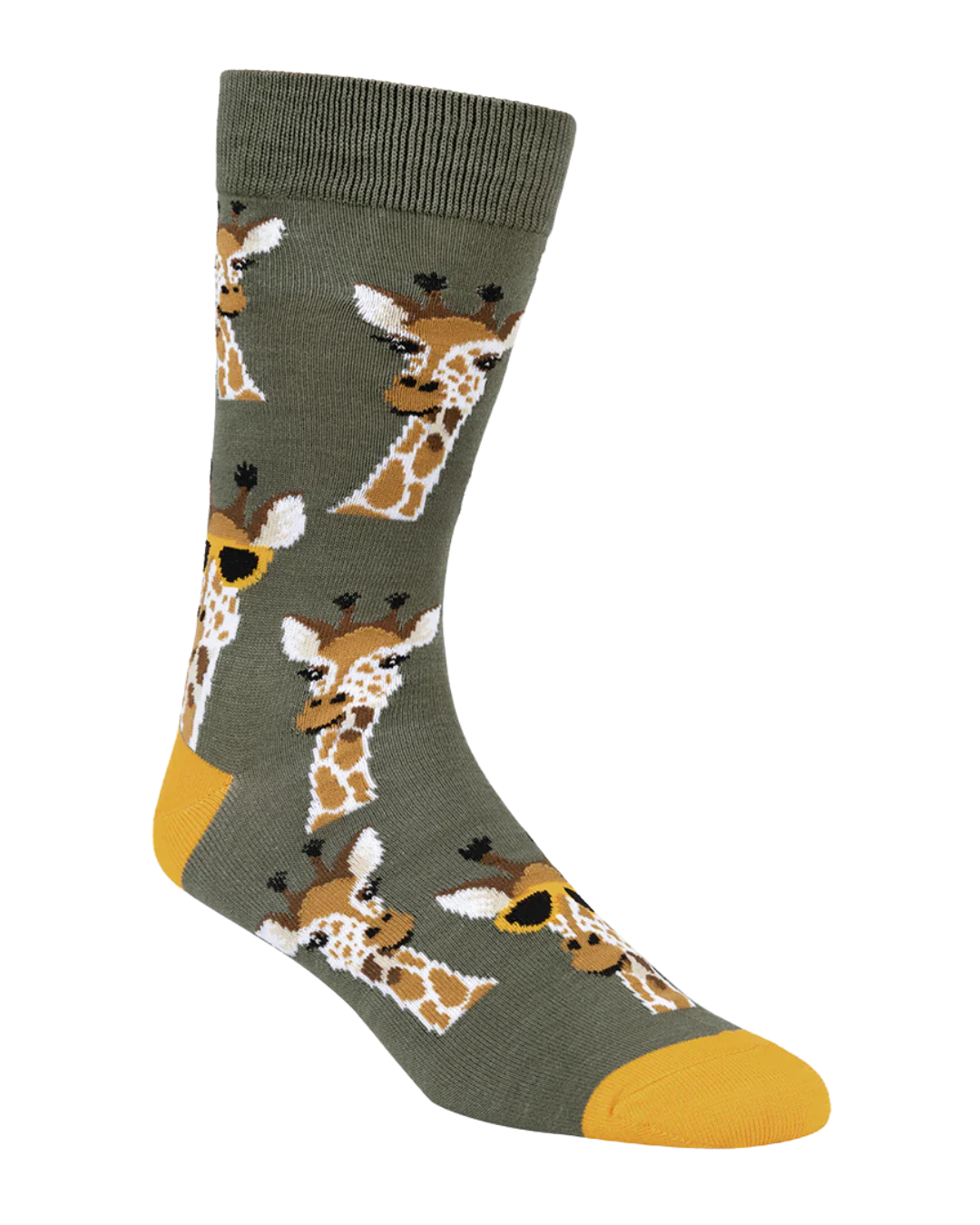 Mens Cool Giraffe Bamboo Sock