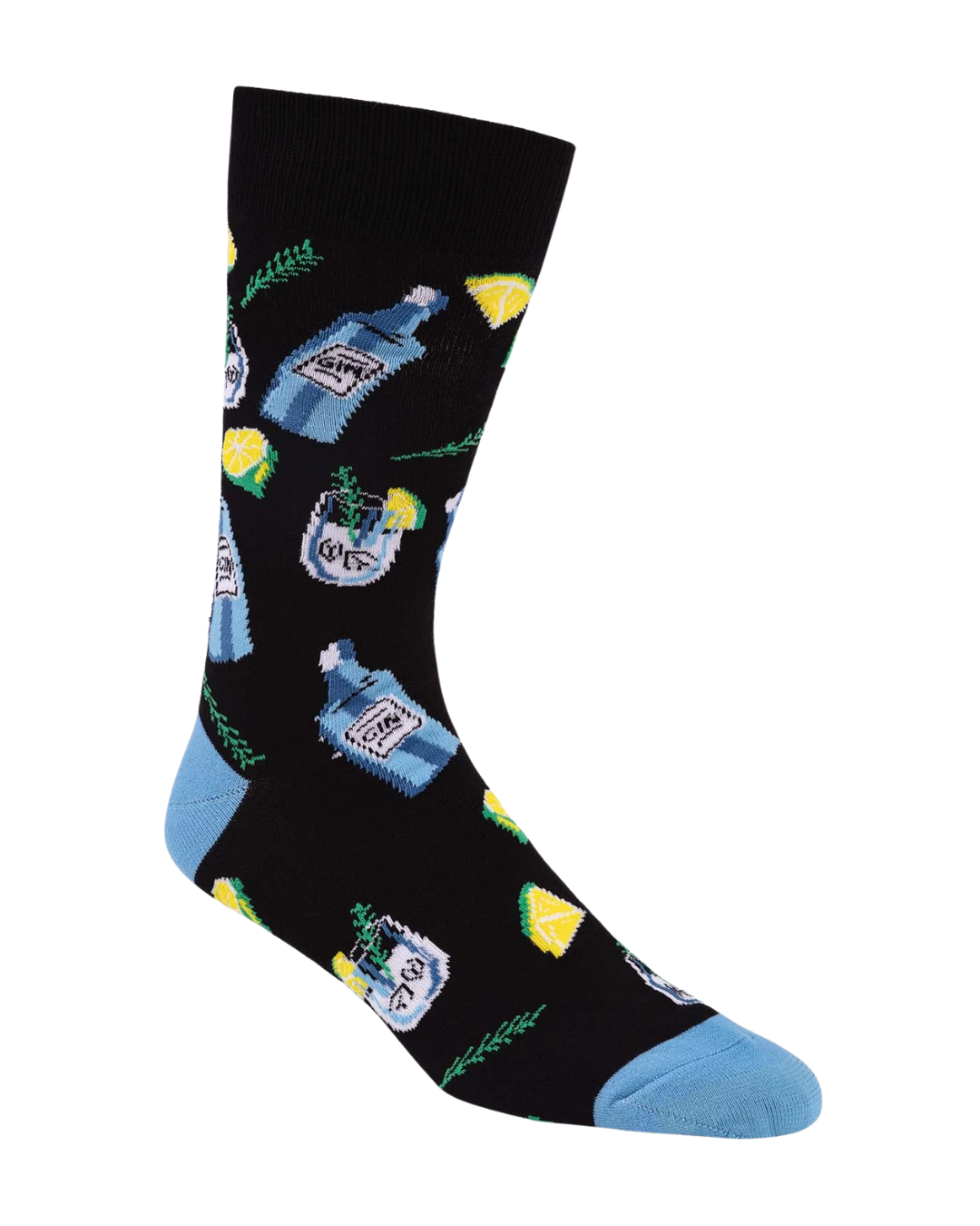 Mens Gin Tonic Cocktail Bamboo Sock