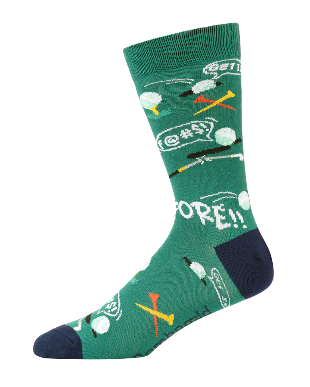 Mens Golf Fore Bamboo Sock