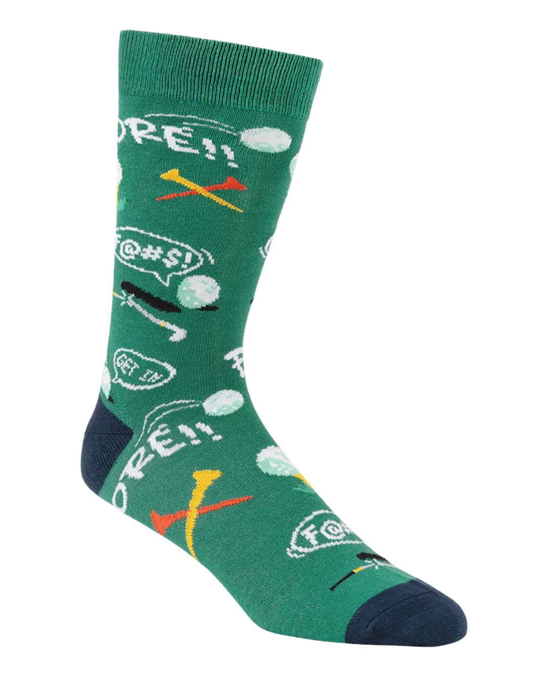 Mens Golf Fore Bamboo Sock