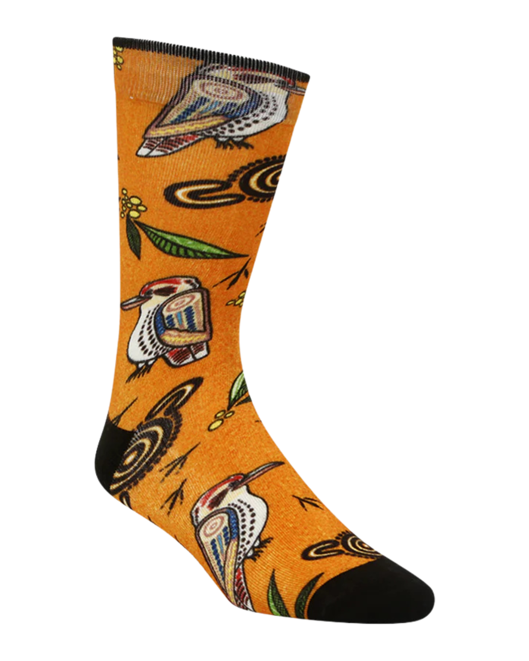 Mens Native Australian Kookaburra Bamboo Sock