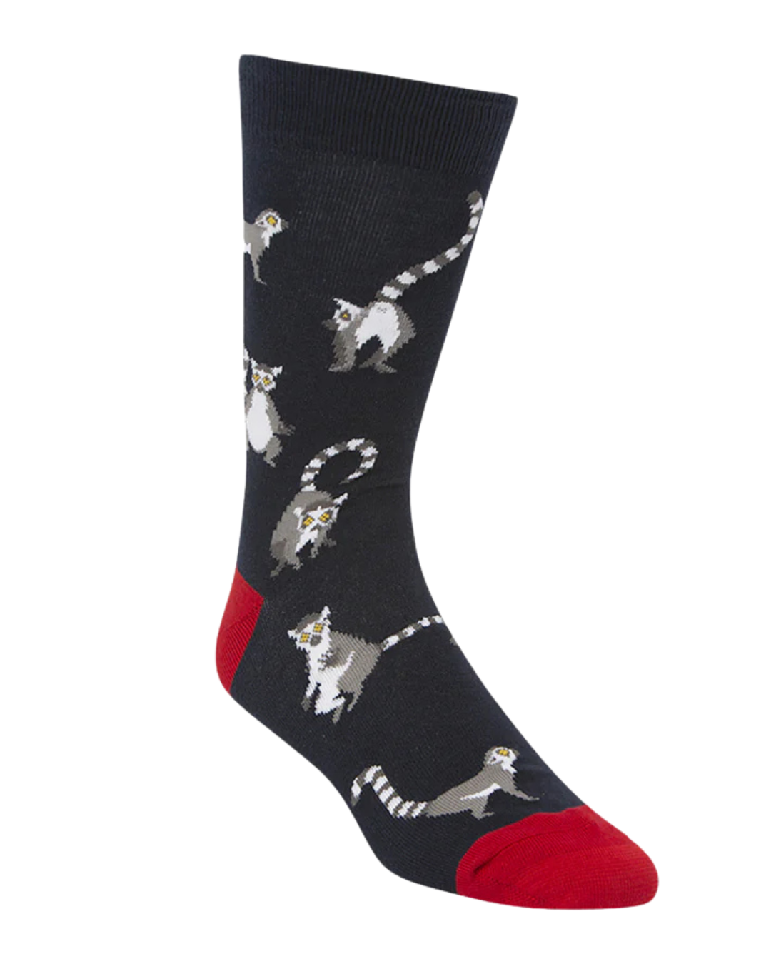 Mens Ring Tailed Lemurs Bamboo Sock