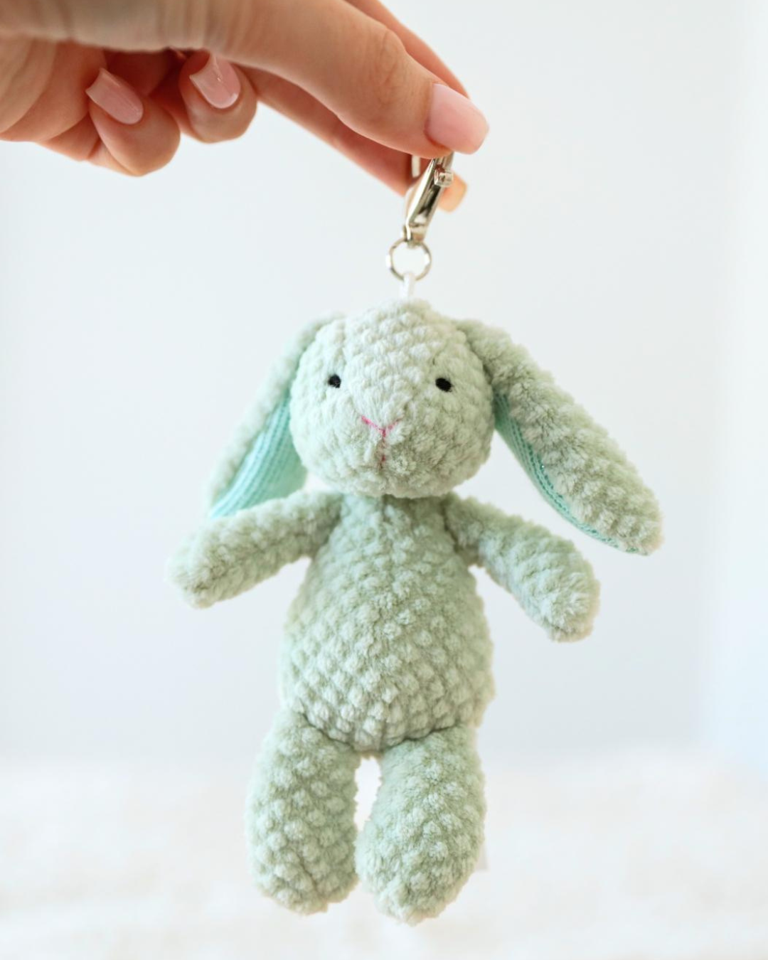 Nubby Bunny Sage - Bag Charm