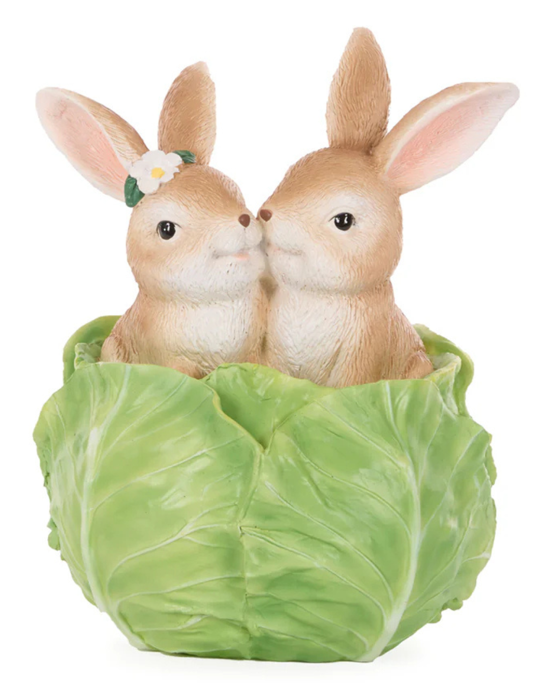 Easter Bunny Couple in Cabbage