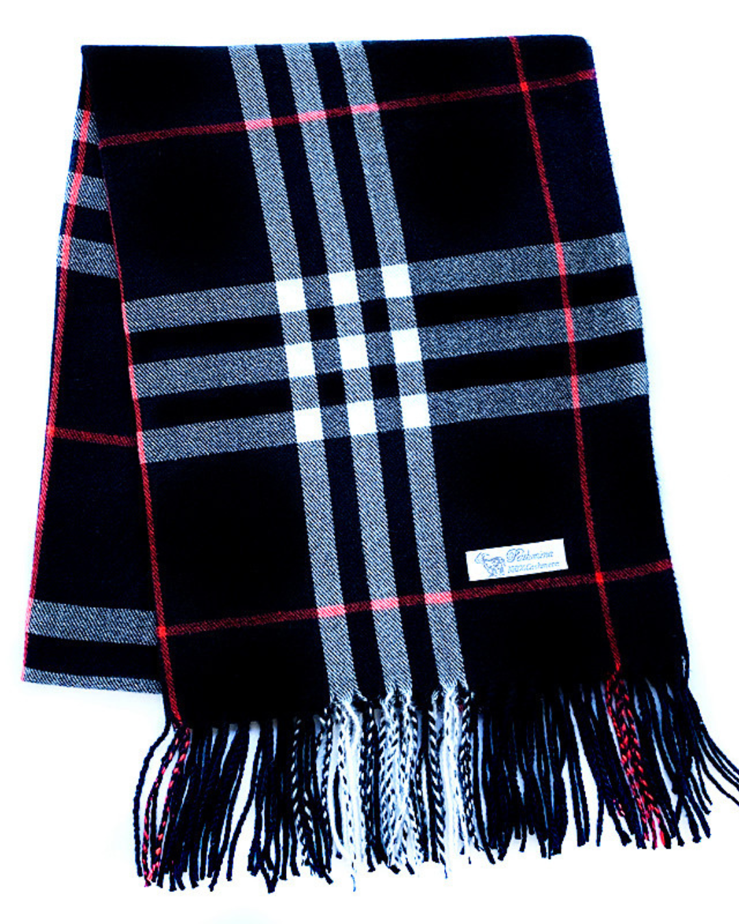 Lux Oxford Style Shawl - Black