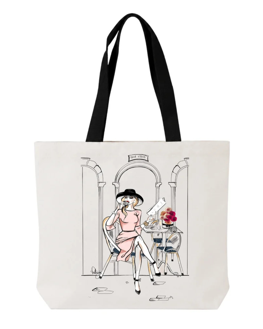 Glam Tote -  Coffee & Croissants