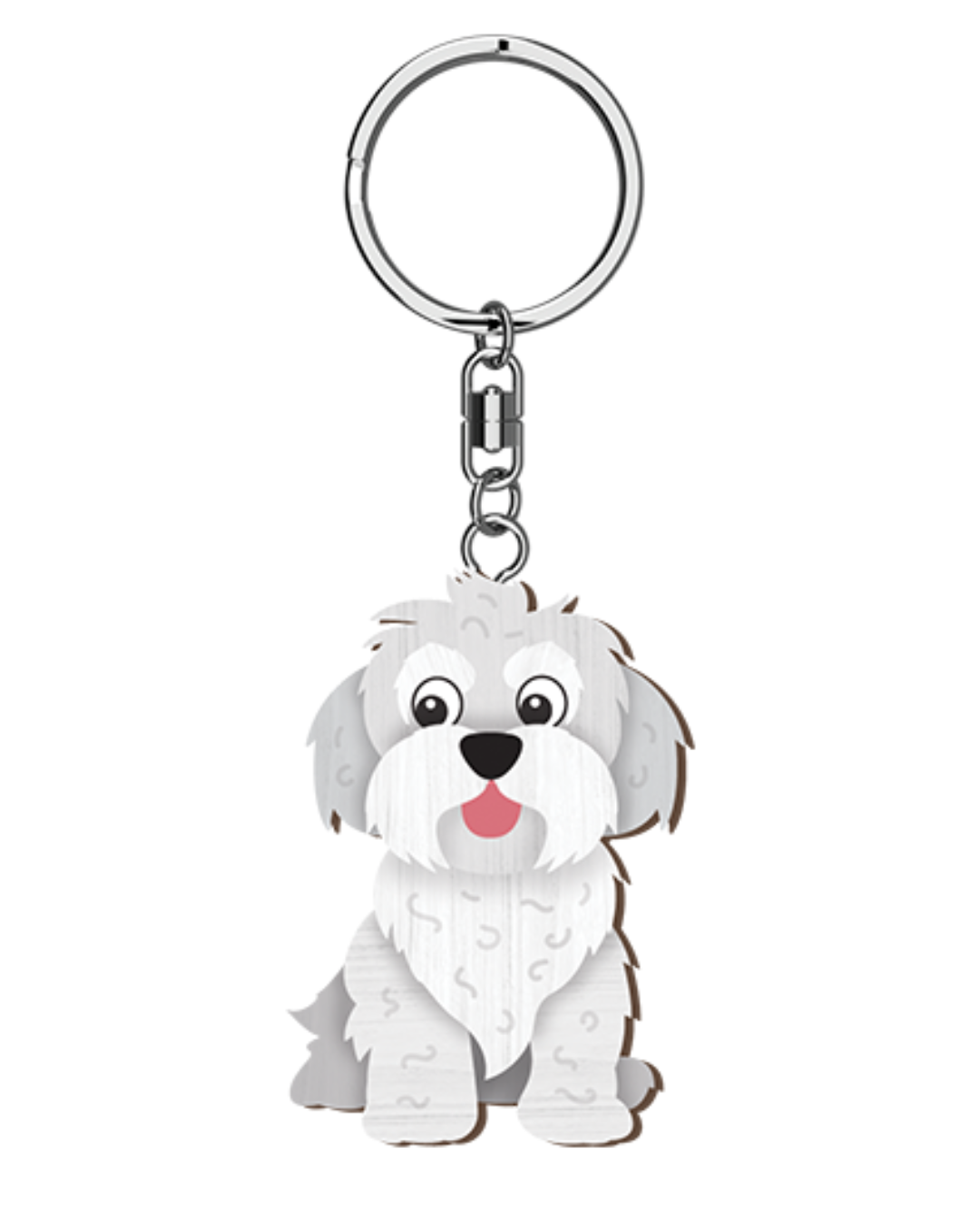 I Love My Maltese Key Ring