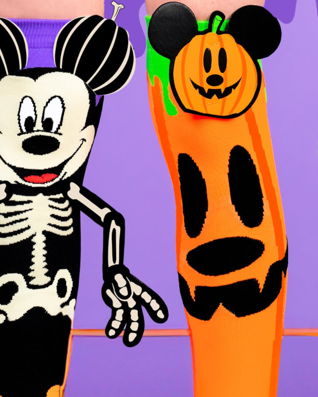 Mickey Glow In The Dark Socks