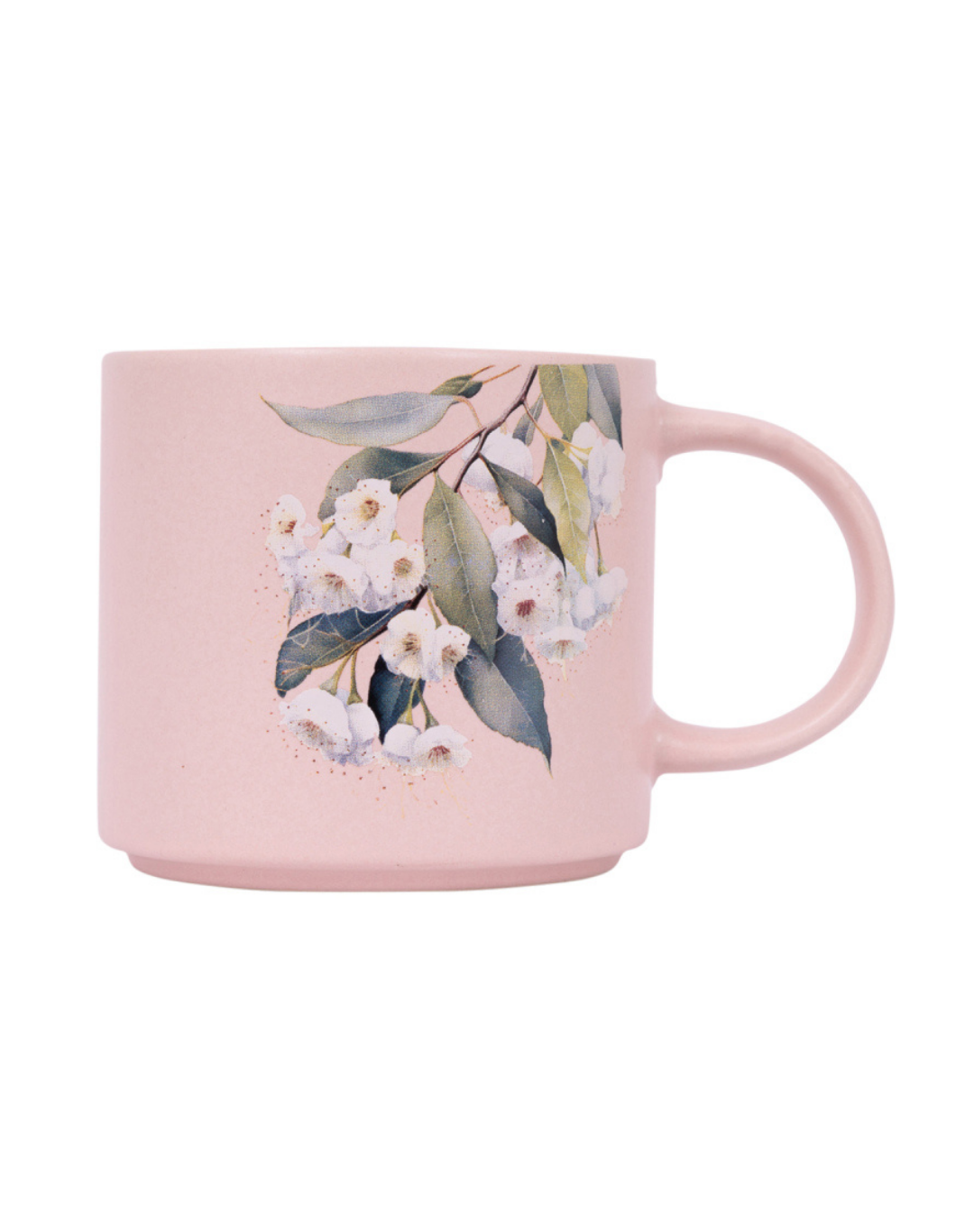 Native Blooms White Floral Mug