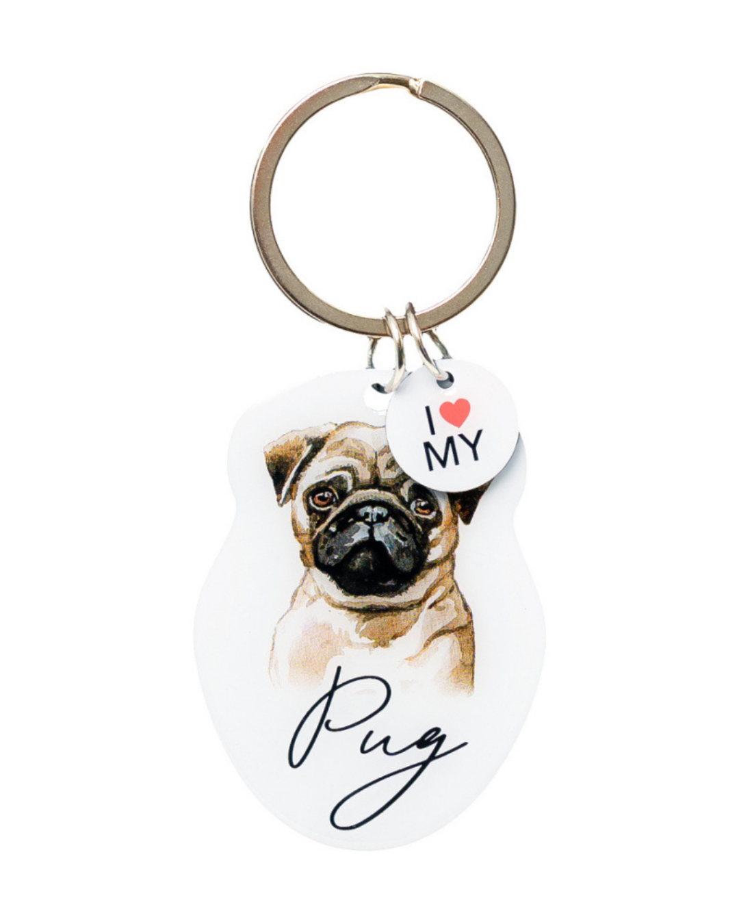 Pet Keyring Pug