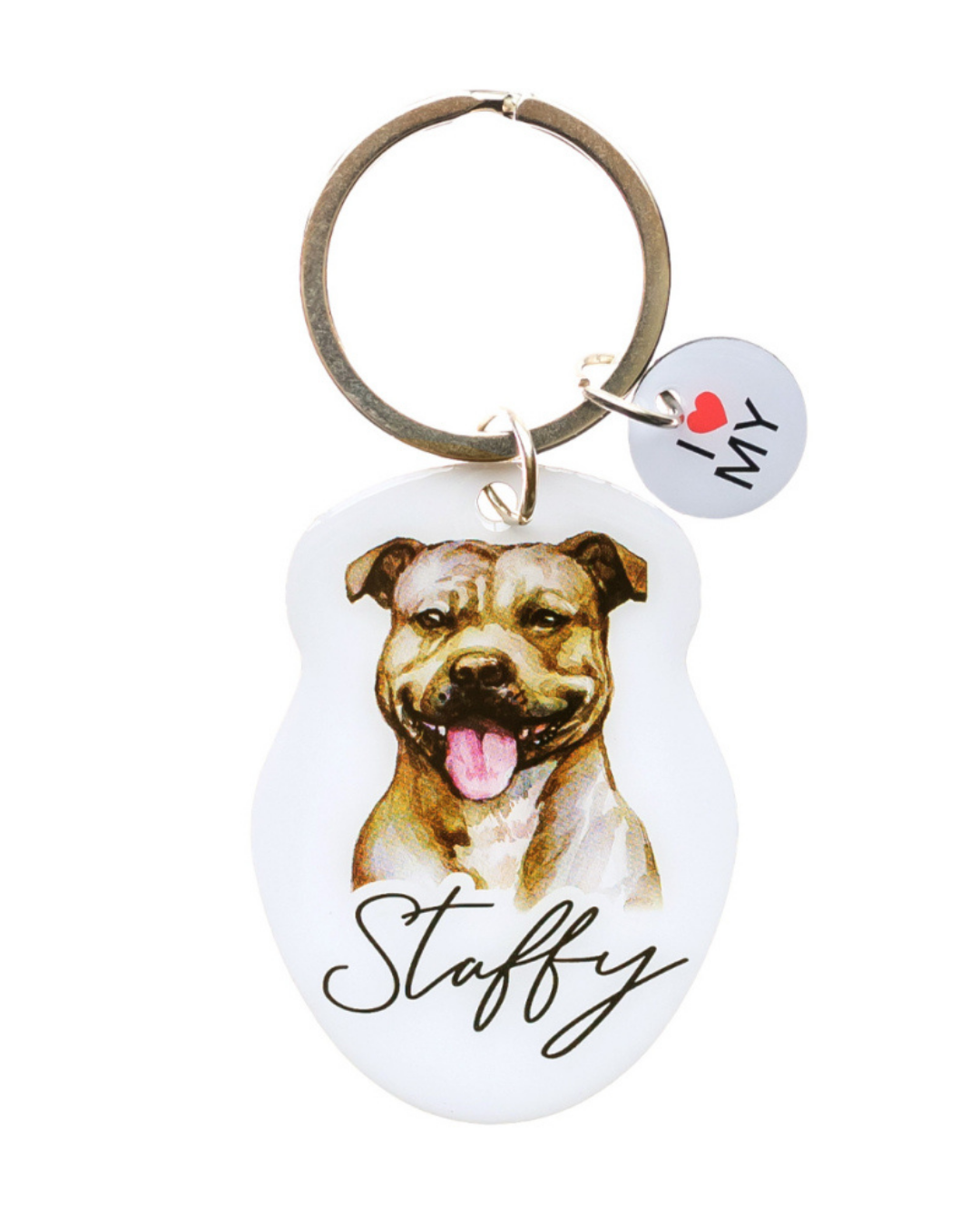 Pet Keyring Staffy