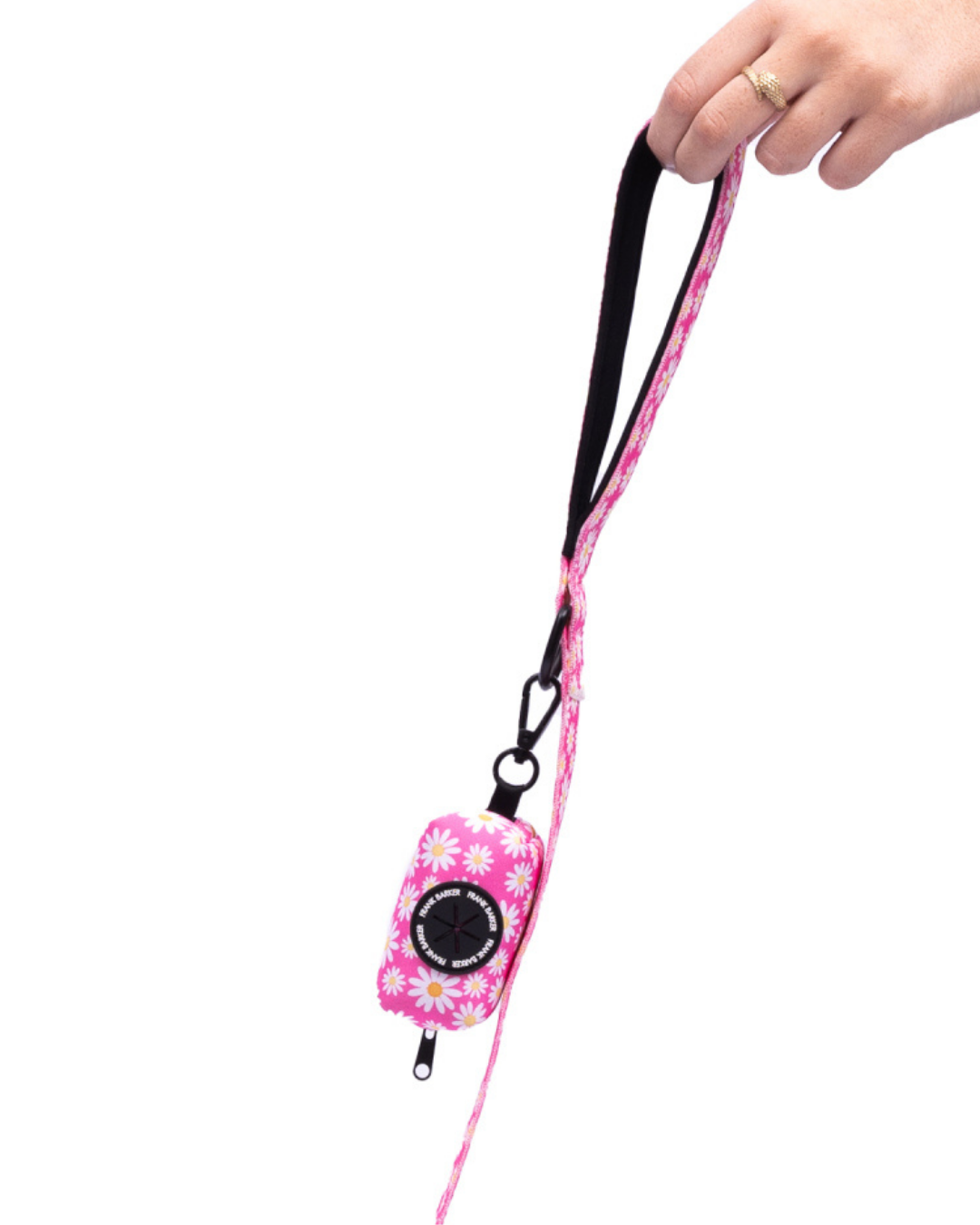 Frank Barker Pink Daisies Poop Bag