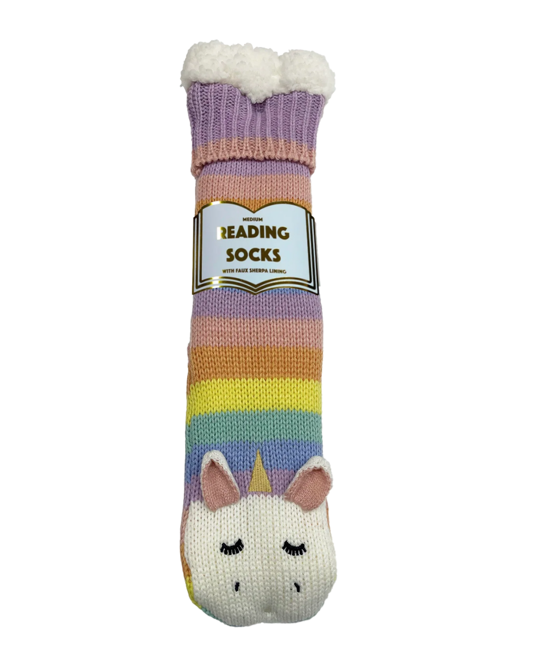Reading Socks - Rainbow Unicorn