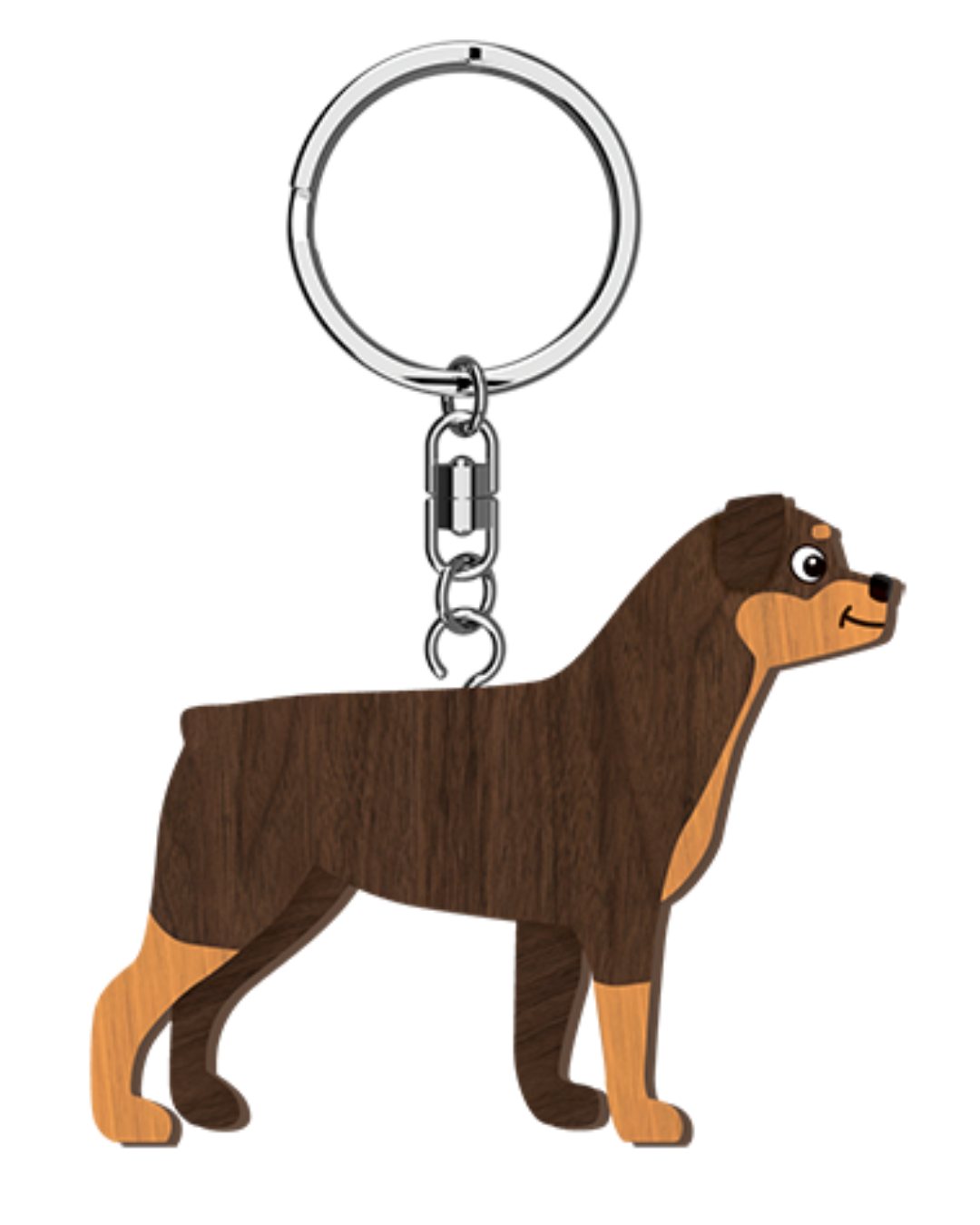 I Love My Rottweiler Key Ring