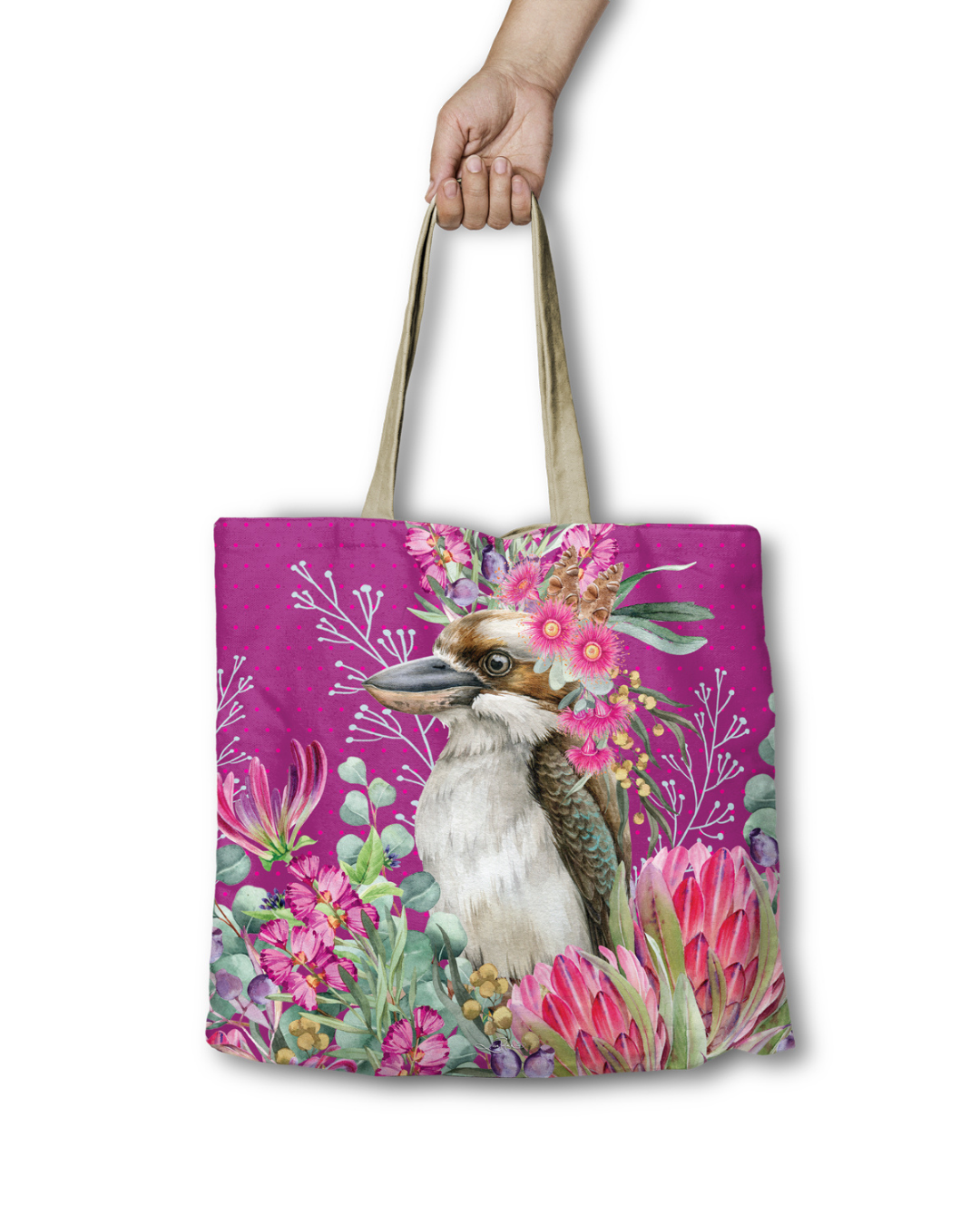 Blush Kookaburra - Reusable Shopping Bag