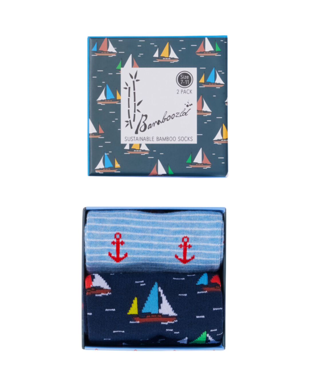 Mens Ships Ahoy 2pk Gift Box