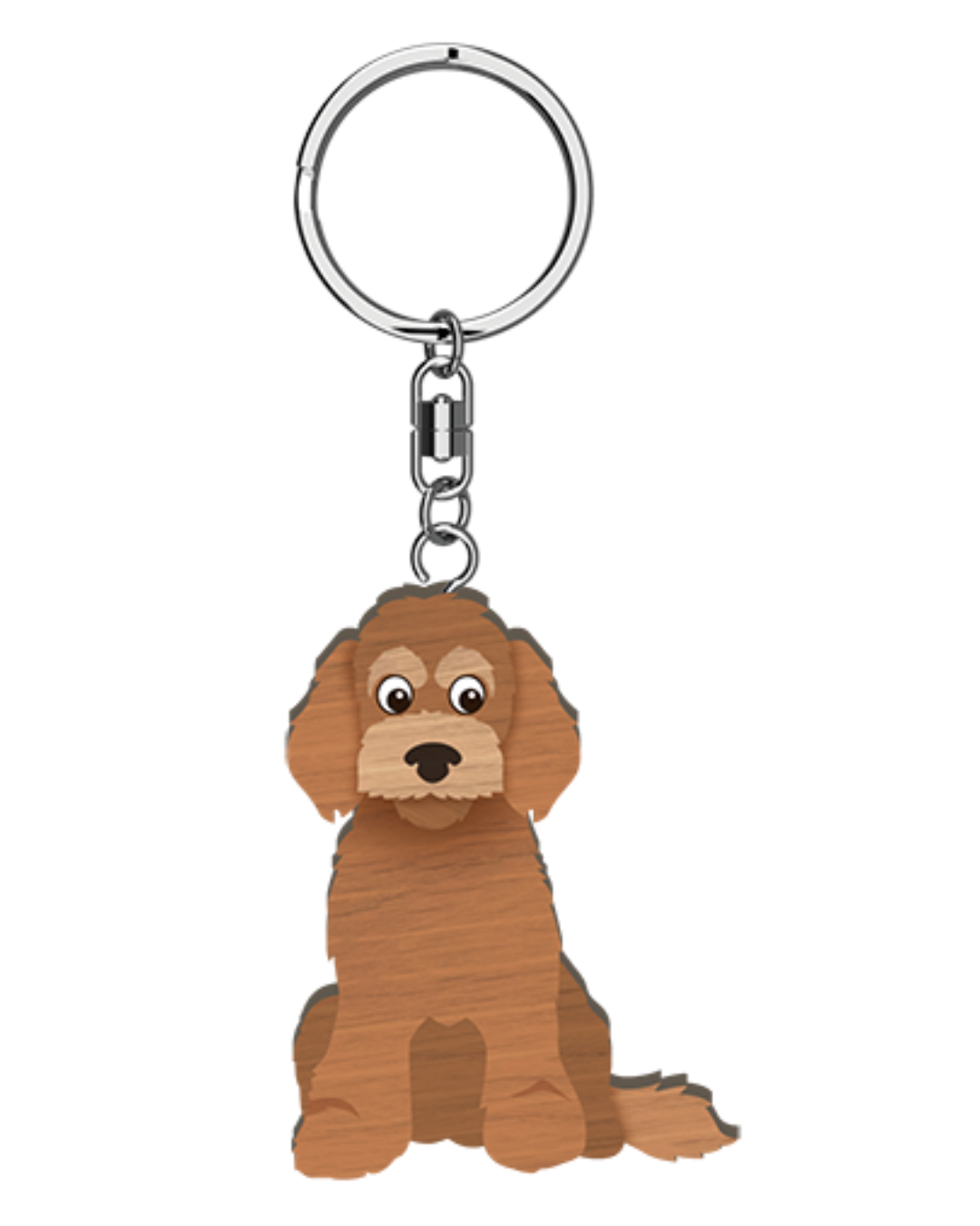 I Love My Spoodle Key Ring