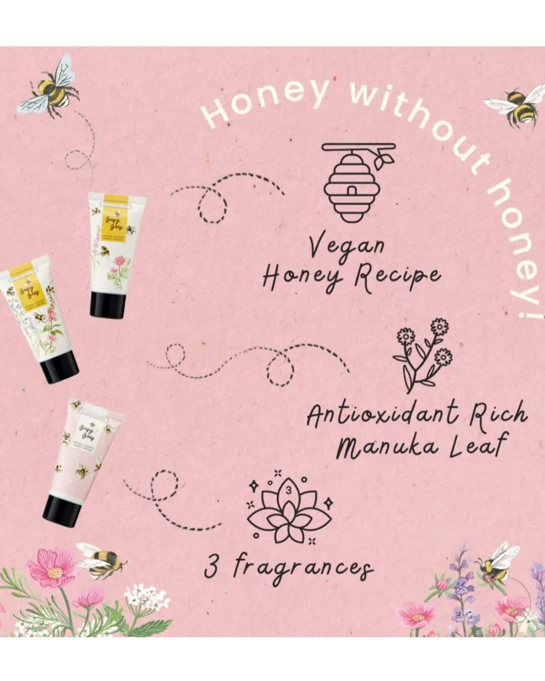 Busy Bees Hand Cream Trio