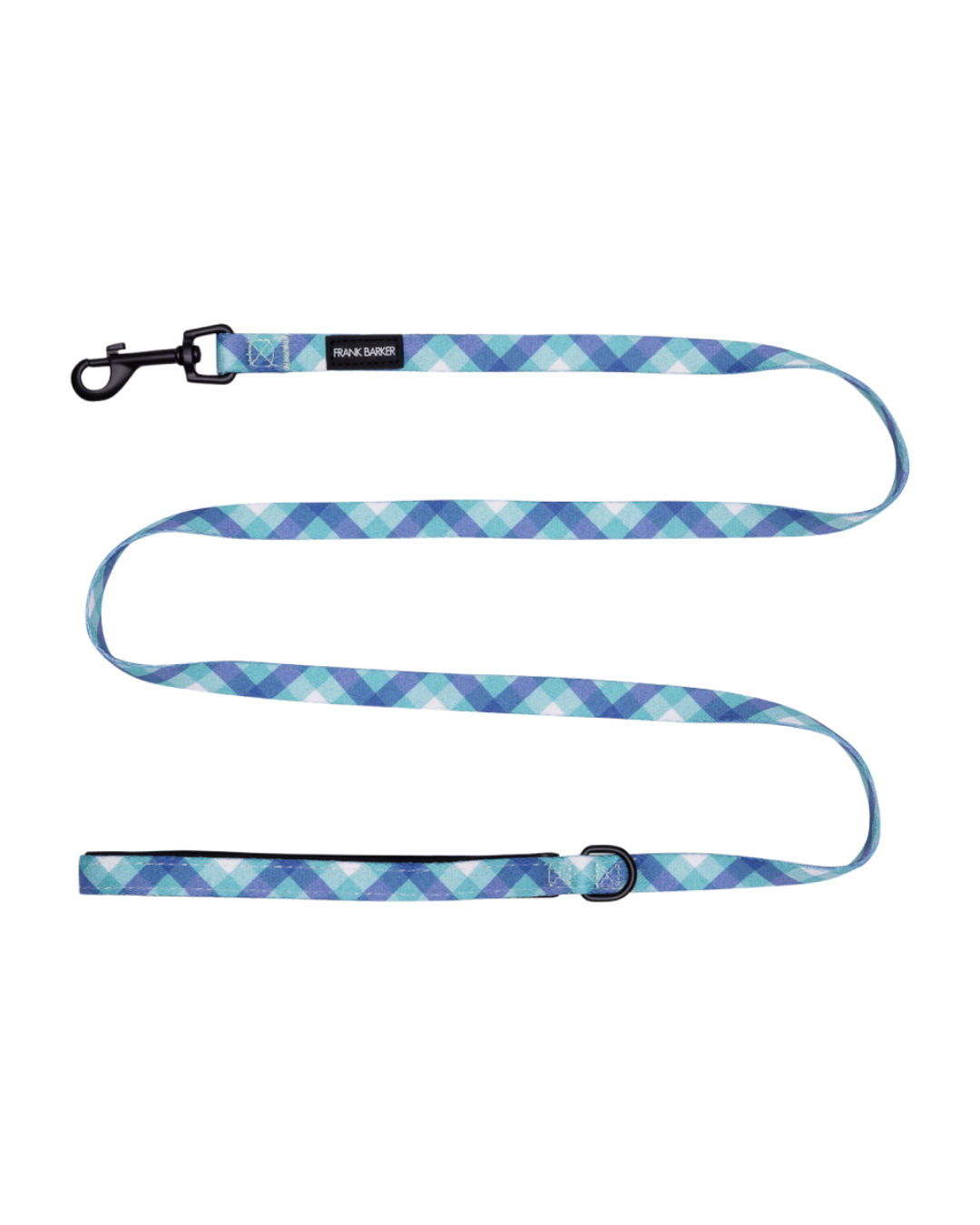 Frank Barker Teal Gingham Lead