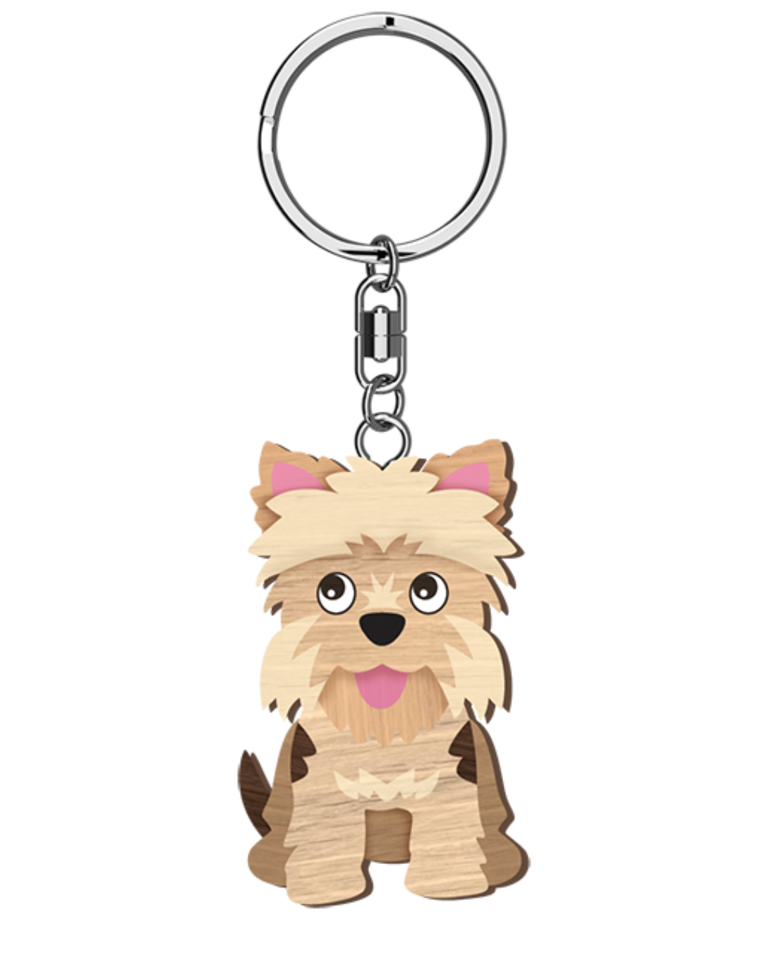 I Love My Terrier Key Ring