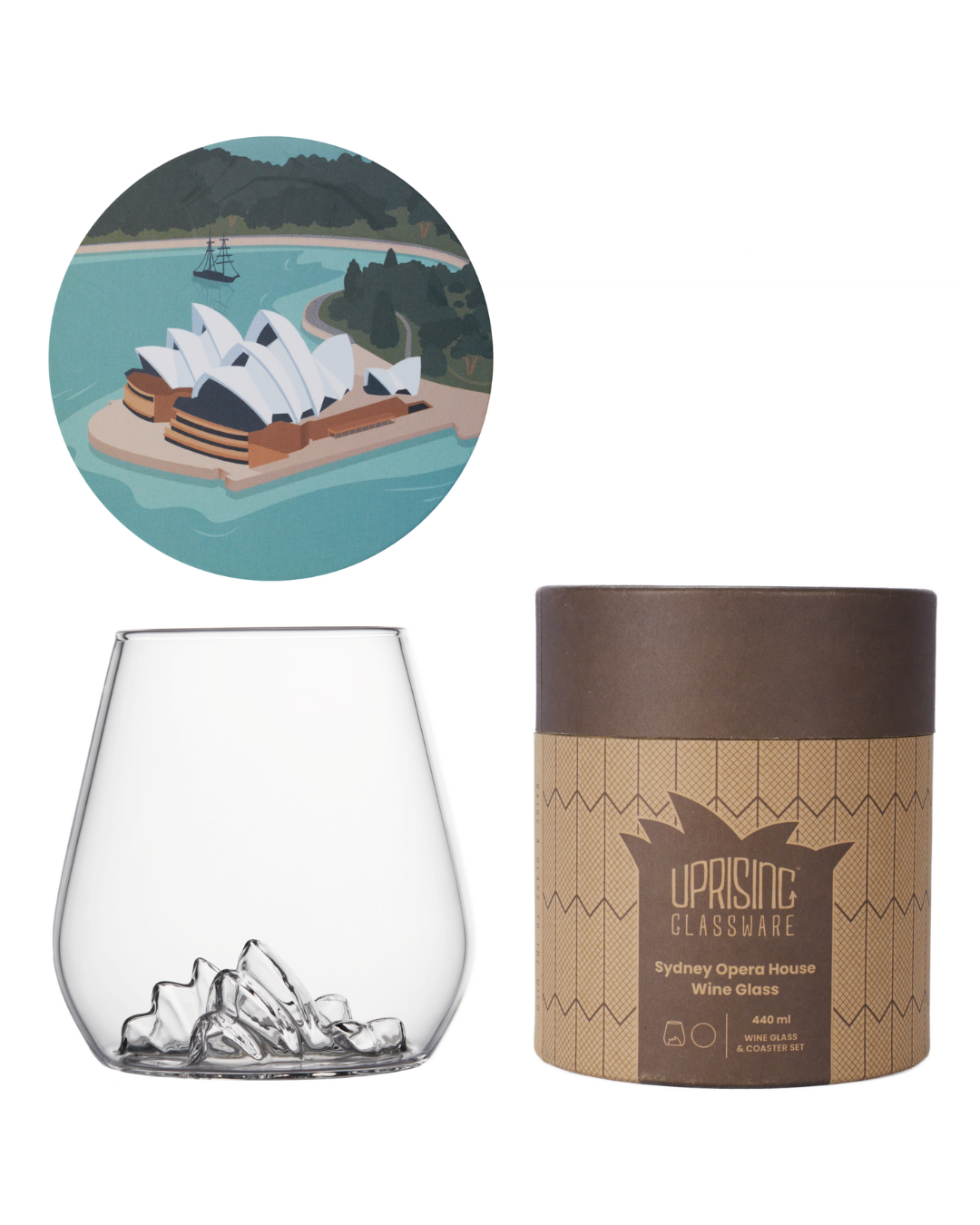 Sydney Opera House Wine Glass