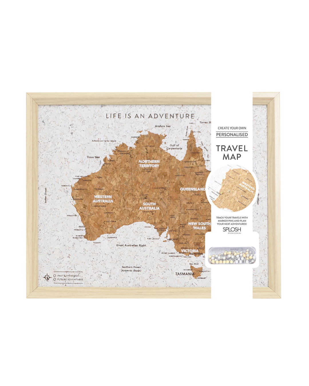 Travel Board Australia Map Desk