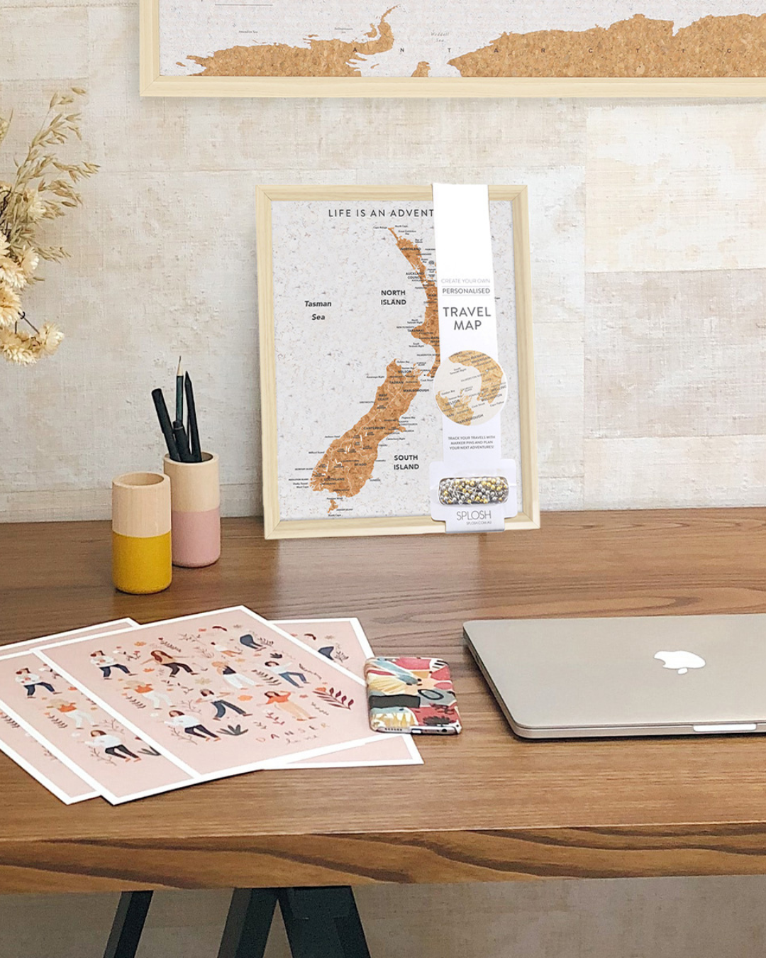 Travel Board New Zealand Map Small