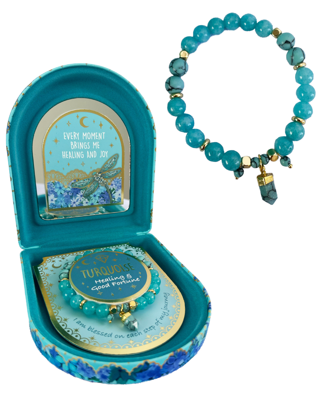 Crystal Point Bracelet - Turquoise
