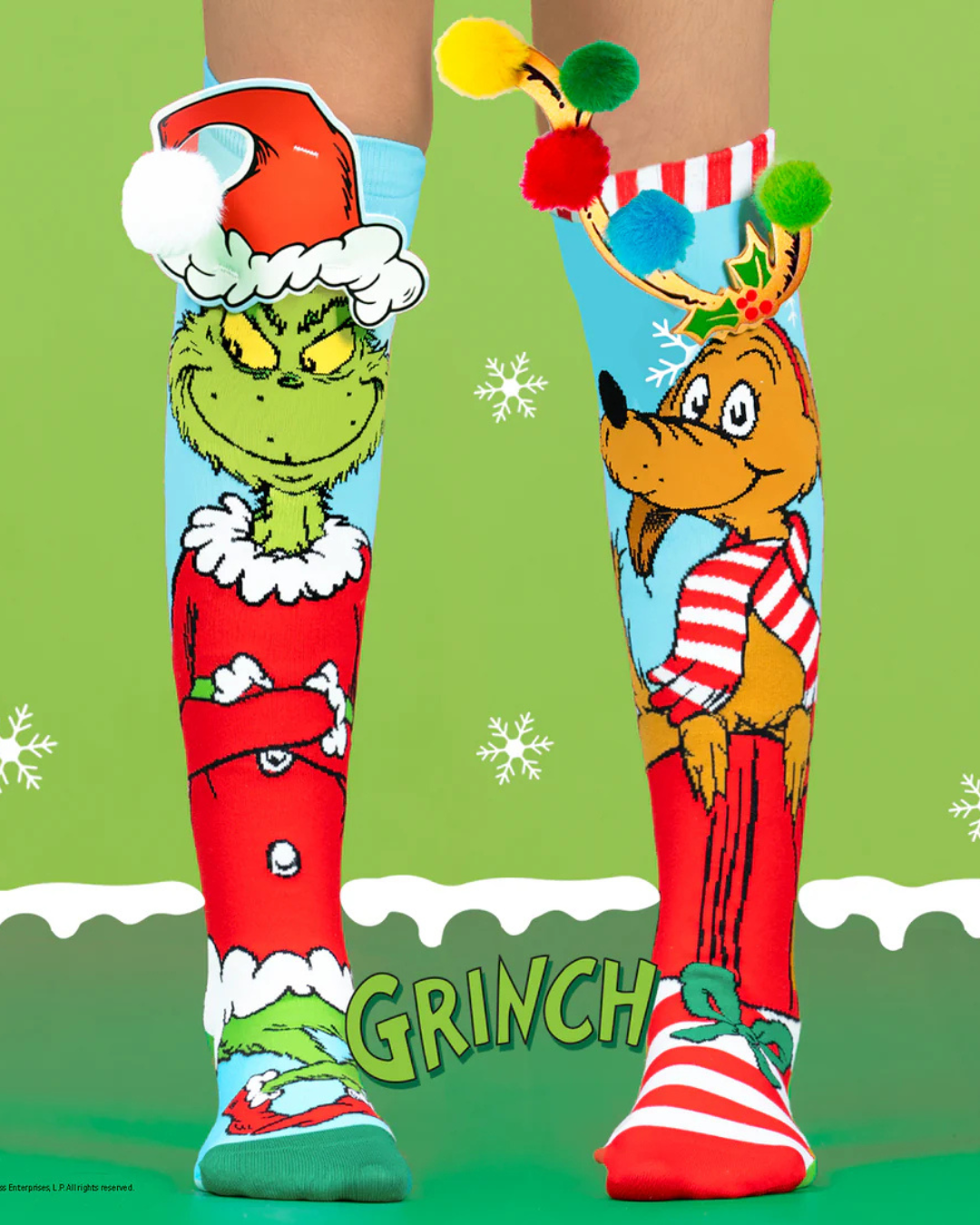 Grinch and Max Christmas Socks