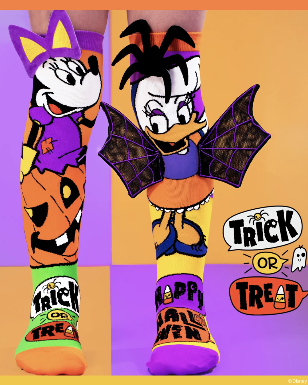 Minnie and Daisy Halloween Socks