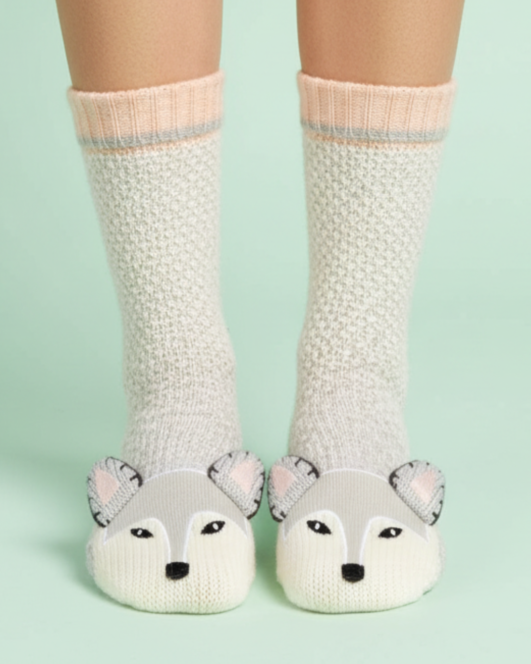 Reading Socks - Silver Wolf