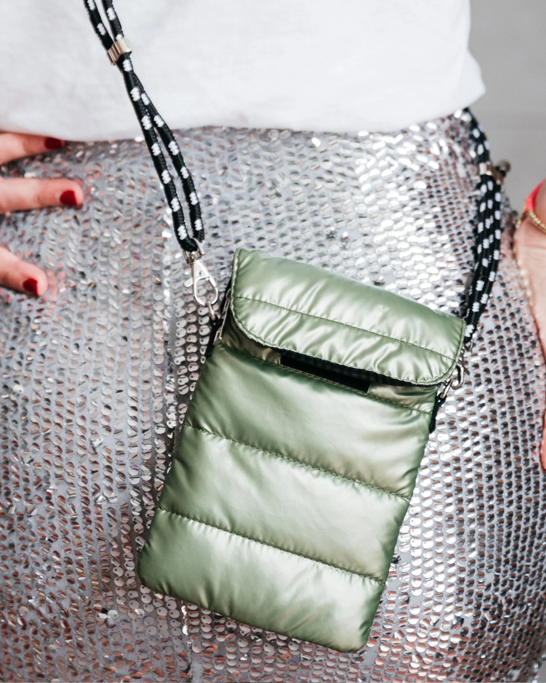 Amour Cross Body Bag - Olive