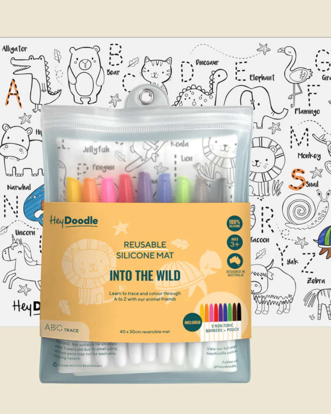 Into the Wild Classic Colouring and Doodle Mat
