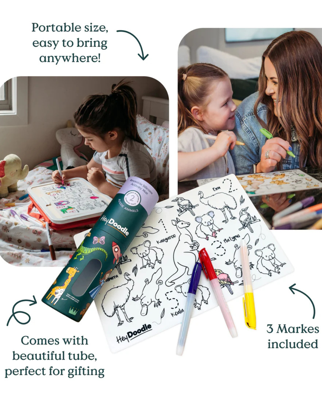 Into The Wild Reusable Mini Colouring and Doodle Mat