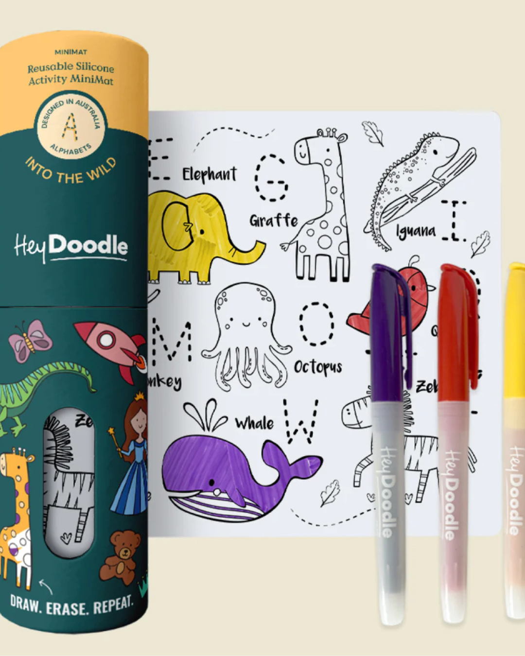 Into The Wild Reusable Mini Colouring and Doodle Mat