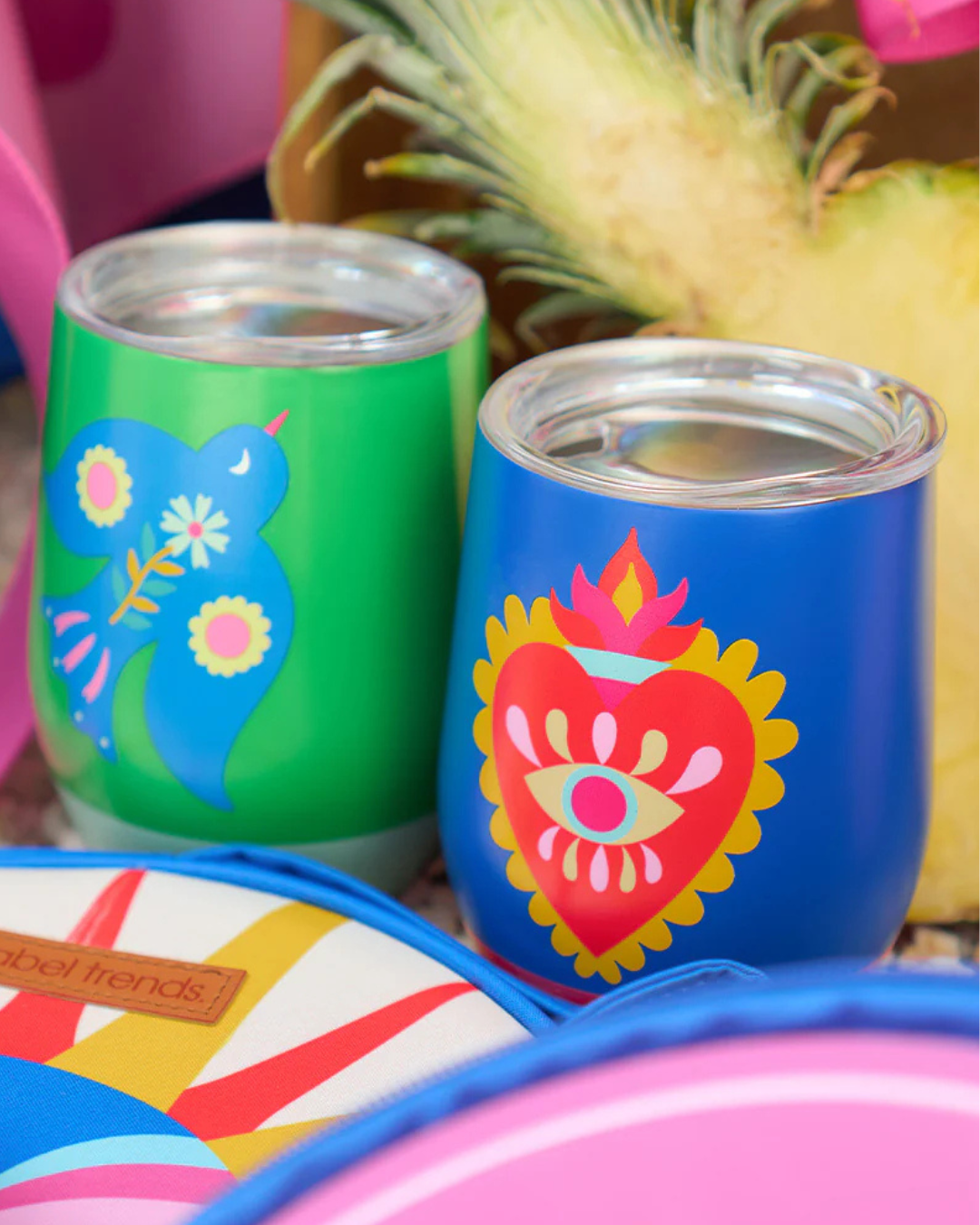 Stainless Steel Drink Tumbler Fiesta Heart